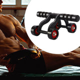 Maxbell 4 Wheel Abdominal Roller Body Building Abdominal Exercise Core Strengthening
