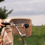 Maxbell Childrens Bike Basket Woven Front Handlebar Basket for Riding Camping Picnic
