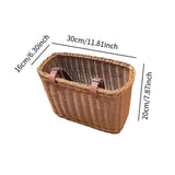 Maxbell Childrens Bike Basket Woven Front Handlebar Basket for Riding Camping Picnic