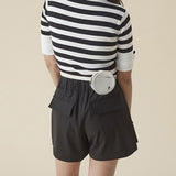 Maxbell PU Leather Golf Bag Golf Accessory for 4Pcs Balls & 4Pcs Tees Outdoor Sports White