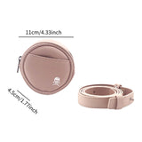 Maxbell PU Leather Golf Bag Golf Accessory for 4Pcs Balls & 4Pcs Tees Outdoor Sports Pink