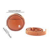 Maxbell PU Leather Golf Bag Golf Accessory for 4Pcs Balls & 4Pcs Tees Outdoor Sports Brown