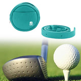 Maxbell PU Leather Golf Bag Golf Accessory for 4Pcs Balls & 4Pcs Tees Outdoor Sports Cyan