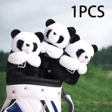 Maxbell Soft Plush Panda Golf Wood Driver Headcover Sleeve for Men Women Golfer Gift