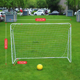 Maxbell Soccer Goal Portable Training Fun Football Net for Garden Communities Indoor 213cmx150cmx75cm