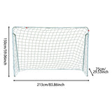 Maxbell Soccer Goal Portable Training Fun Football Net for Garden Communities Indoor 213cmx150cmx75cm