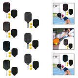 Maxbell Carbon Fiber Pickleball Paddle Racquet for Outdoor Sports Men Women Exercise Rose Red