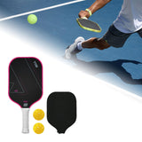 Maxbell Carbon Fiber Pickleball Paddle Racquet for Outdoor Sports Men Women Exercise Rose Red