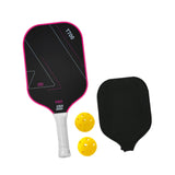 Maxbell Carbon Fiber Pickleball Paddle Racquet for Outdoor Sports Men Women Exercise Rose Red