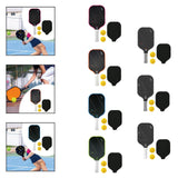 Maxbell Carbon Fiber Pickleball Paddle Racquet for Outdoor Sports Men Women Exercise Rose Red