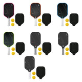 Maxbell Carbon Fiber Pickleball Paddle Racquet for Outdoor Sports Men Women Exercise Rose Red