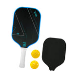Maxbell Carbon Fiber Pickleball Paddle Racquet for Outdoor Sports Men Women Exercise Blue