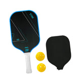 Maxbell Carbon Fiber Pickleball Paddle Racquet for Outdoor Sports Men Women Exercise Blue