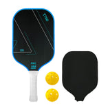 Maxbell Carbon Fiber Pickleball Paddle Racquet for Outdoor Sports Men Women Exercise Blue