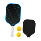 Maxbell Carbon Fiber Pickleball Paddle Racquet for Outdoor Sports Men Women Exercise Blue