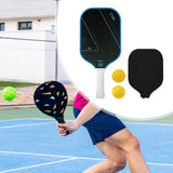 Maxbell Carbon Fiber Pickleball Paddle Racquet for Outdoor Sports Men Women Exercise Blue