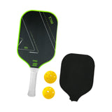 Maxbell Carbon Fiber Pickleball Paddle Racquet for Outdoor Sports Men Women Exercise Green