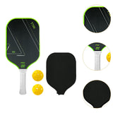 Maxbell Carbon Fiber Pickleball Paddle Racquet for Outdoor Sports Men Women Exercise Green