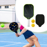 Maxbell Carbon Fiber Pickleball Paddle Racquet for Outdoor Sports Men Women Exercise Green