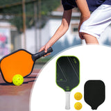 Maxbell Carbon Fiber Pickleball Paddle Racquet for Outdoor Sports Men Women Exercise Green