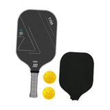 Maxbell Carbon Fiber Pickleball Paddle Racquet for Outdoor Sports Men Women Exercise Grey White