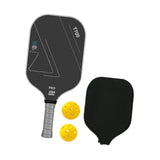 Maxbell Carbon Fiber Pickleball Paddle Racquet for Outdoor Sports Men Women Exercise Grey White