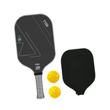 Maxbell Carbon Fiber Pickleball Paddle Racquet for Outdoor Sports Men Women Exercise Grey White