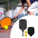 Maxbell Carbon Fiber Pickleball Paddle Racquet for Outdoor Sports Men Women Exercise Grey White