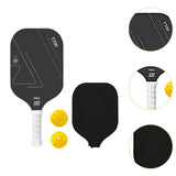 Maxbell Carbon Fiber Pickleball Paddle Racquet for Outdoor Sports Men Women Exercise White