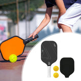 Maxbell Carbon Fiber Pickleball Paddle Racquet for Outdoor Sports Men Women Exercise White