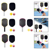 Maxbell Carbon Fiber Pickleball Paddle Trendy 2 Balls for Men Women Player Accessory Yellow White