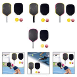 Maxbell Carbon Fiber Pickleball Paddle Trendy 2 Balls for Men Women Player Accessory Yellow White