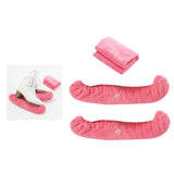 Maxbell 2Pcs Ice Skate Guards Ice Skating Protector for Ice Skates Winter Sports Men Pink