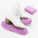 Maxbell 2Pcs Ice Skate Guards Ice Skating Protector for Ice Skates Winter Sports Men Purple