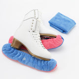 Maxbell 2Pcs Ice Skate Guards Ice Skating Protector for Ice Skates Winter Sports Men Pink and Blue