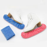 Maxbell 2Pcs Ice Skate Guards Ice Skating Protector for Ice Skates Winter Sports Men Pink and Blue