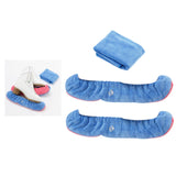 Maxbell 2Pcs Ice Skate Guards Ice Skating Protector for Ice Skates Winter Sports Men Pink and Blue