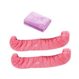 Maxbell 2Pcs Ice Skate Guards Ice Skating Protector for Ice Skates Winter Sports Men Pink and Purple