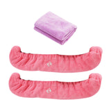 Maxbell 2Pcs Ice Skate Guards Ice Skating Protector for Ice Skates Winter Sports Men Pink and Purple