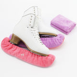 Maxbell 2Pcs Ice Skate Guards Ice Skating Protector for Ice Skates Winter Sports Men Pink and Purple