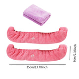 Maxbell 2Pcs Ice Skate Guards Ice Skating Protector for Ice Skates Winter Sports Men Pink and Purple
