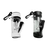 Maxbell Golf Ball Bag PU Leather Golf Ball Holder Bag Golf Ball Carry Bag Golf Pouch White