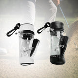 Maxbell Golf Ball Bag PU Leather Golf Ball Holder Bag Golf Ball Carry Bag Golf Pouch White