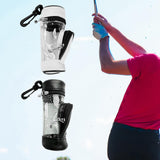 Maxbell Golf Ball Bag PU Leather Golf Ball Holder Bag Golf Ball Carry Bag Golf Pouch White