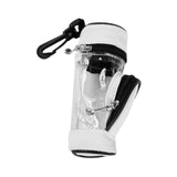 Maxbell Golf Ball Bag PU Leather Golf Ball Holder Bag Golf Ball Carry Bag Golf Pouch White