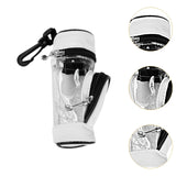 Maxbell Golf Ball Bag PU Leather Golf Ball Holder Bag Golf Ball Carry Bag Golf Pouch White