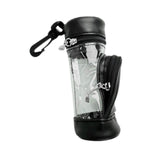 Maxbell Golf Ball Bag PU Leather Golf Ball Holder Bag Golf Ball Carry Bag Golf Pouch Black