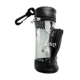 Maxbell Golf Ball Bag PU Leather Golf Ball Holder Bag Golf Ball Carry Bag Golf Pouch Black