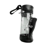 Maxbell Golf Ball Bag PU Leather Golf Ball Holder Bag Golf Ball Carry Bag Golf Pouch Black