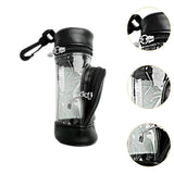 Maxbell Golf Ball Bag PU Leather Golf Ball Holder Bag Golf Ball Carry Bag Golf Pouch Black